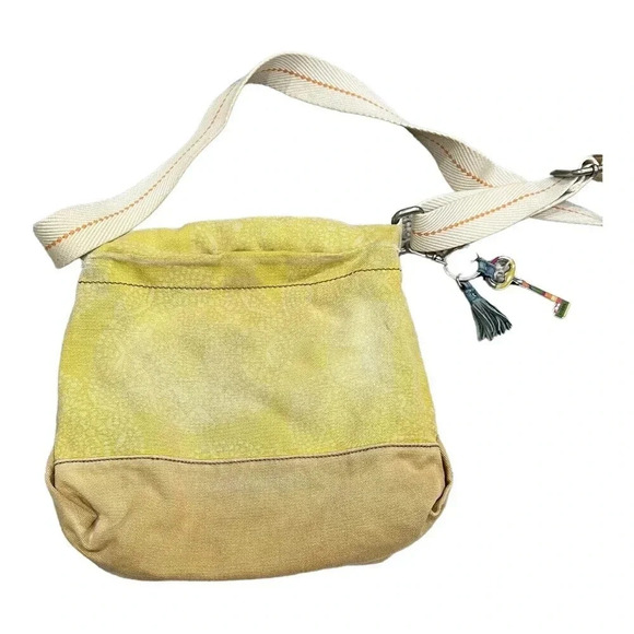 Fossil Yellow Canvas Messenger Bag - Picture 2 of 12